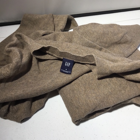 Gap V Neck Cotton Blend Sweater (B) - Picture 3 of 6